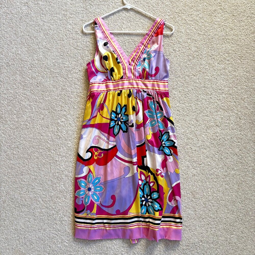 MI IT Women’s Sleeveless beautiful colorful dress.